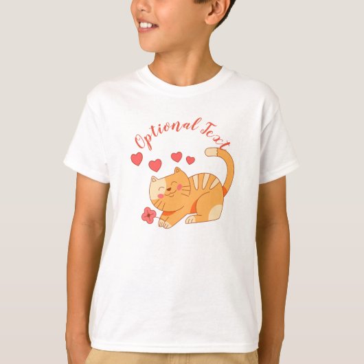 Niedlich Love Orange Tabby Kitten T-Shirt (Vorderseite)
