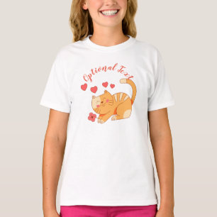 Niedlich Love Orange Tabby Kitten    T-Shirt