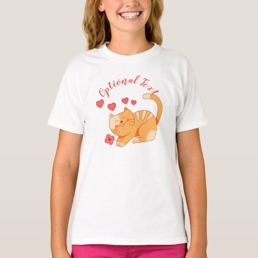 Niedlich Love Orange Tabby Kitten T-Shirt (Vorderseite)