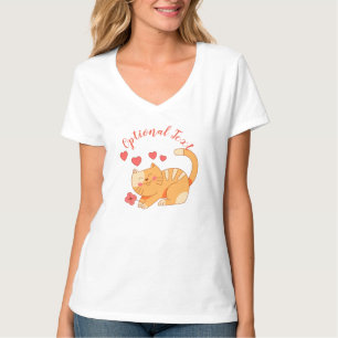 Niedlich Love Orange Tabby Kitten T-Shirt