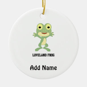 Niedlich Loveland Frog Keramik Ornament