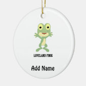 Niedlich Loveland Frog Keramik Ornament (Links)