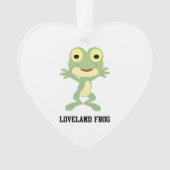 Niedlich Loveland Frog Ornament (Vorderseite)