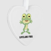Niedlich Loveland Frog Ornament (Vorderseite)