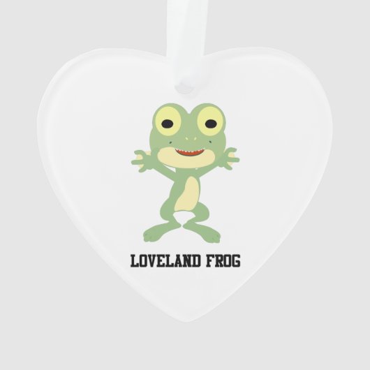 Niedlich Loveland Frog Ornament (Rückseite)
