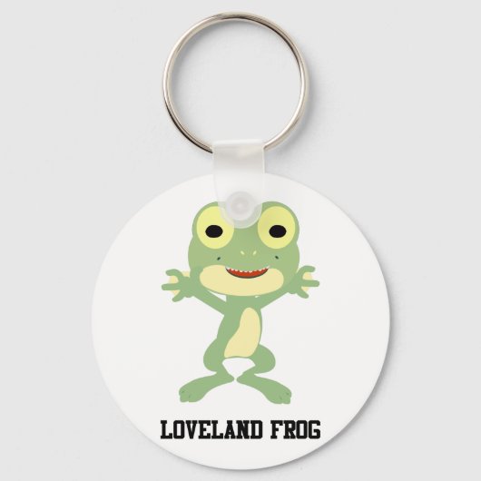 Niedlich Loveland Frog Schlüsselanhänger (Vorderseite)