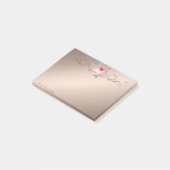 Niedlich Lovely Stilvoll Elegante Rose Post-it Klebezettel (angewinkelt)