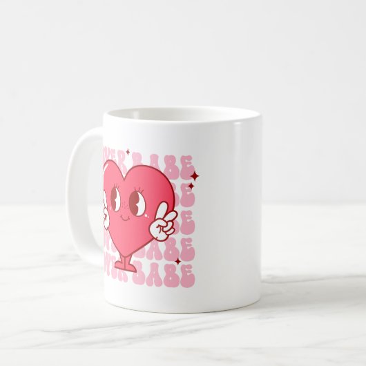 Niedlich Lover Babe Heart Kaffeetasse (Vorderseite Links)