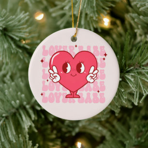 Niedlich Lover Babe Heart Keramik Ornament