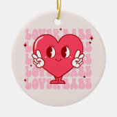 Niedlich Lover Babe Heart Keramik Ornament (Vorne)
