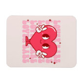 Niedlich Lover Babe Heart Magnet (Horizontal)