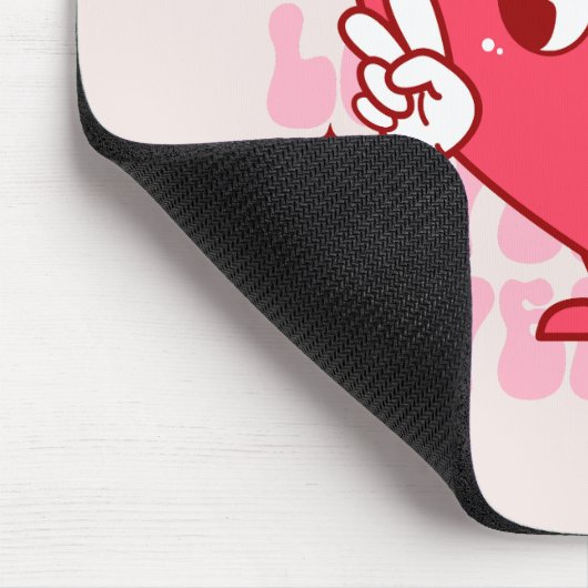 Niedlich Lover Babe Heart Mousepad (Ecke)