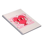 Niedlich Lover Babe Heart Notizblock (Rechte Seite)