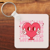 Niedlich Lover Babe Heart Schlüsselanhänger (Vorderseite)