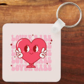 Niedlich Lover Babe Heart Schlüsselanhänger (Rückseite)