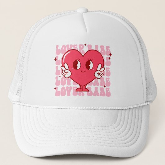 Niedlich Lover Babe Heart Truckerkappe (Vorderseite)