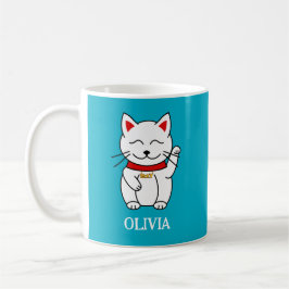 Niedlich Lucky Cat Kawaii Style Kaffeetasse
