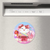Niedlich Lucky Cat Magnet (In Situ (Geschirrspüler))