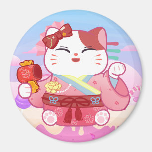 Niedlich Lucky Cat Magnet