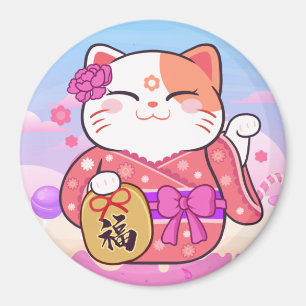 Niedlich Lucky Cat Magnet
