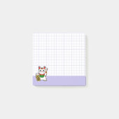 Niedlich Lucky Cat Post-it Klebezettel (Vorderseite)