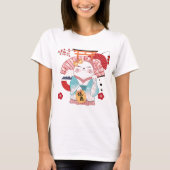 Niedlich Lucky Cat T-Shirt (Vorderseite)