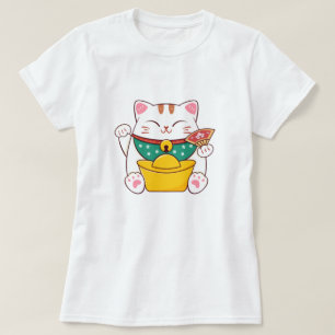 Niedlich Lucky Cat T-Shirt
