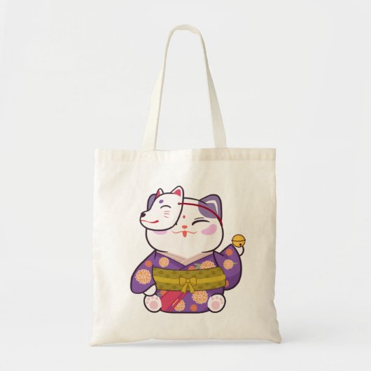 Niedlich Lucky Cat Tragetasche (Vorne)