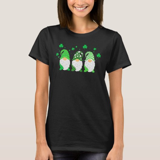 Niedlich Lucky Gnome Happy St Patricks Day Family  T-Shirt (Vorderseite)