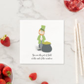Niedlich Lucky Leprechaun Personalisiert Serviette (Beispiel)