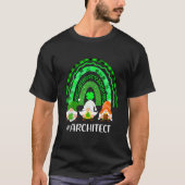 Niedlich Lucky Rainbow Architect Gnome Leopard Hap T-Shirt (Vorderseite)