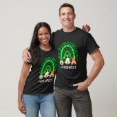 Niedlich Lucky Rainbow Architect Gnome Leopard Hap T-Shirt (Unisex)