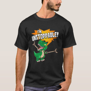 Niedlich & lustig Ich bin nicht zu stoppen T-Rex D T-Shirt