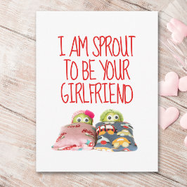 Niedlich lustig Ich bin sprout Valentinstag Postka Postkarte