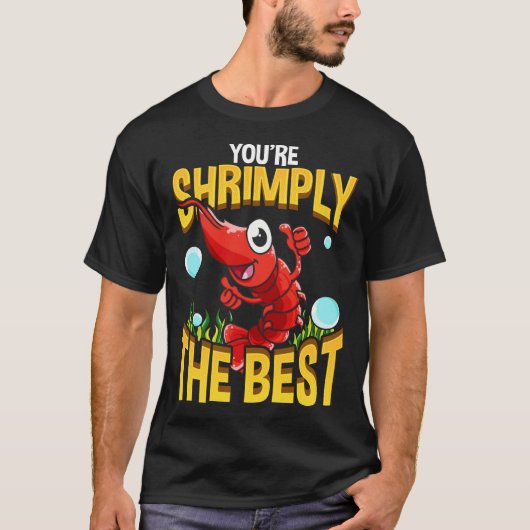 Niedlich & lustig Sie sind ein toller Shrimpi-Pun T-Shirt (Vorderseite)