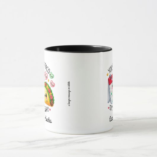 Niedlich & lustig "Taco to My Tuesday" individuell Tasse (Zentrum)