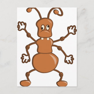Niedlich lustiger Ant Cartoon Postkarte