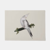 Niedlich Lutino Cockatiel Bird Ivy Perltier Fußmatte (Vorderseite)