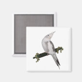 Niedlich Lutino Cockatiel Bird Ivy Perltier Magnet (Vorderseite/Rückseite)