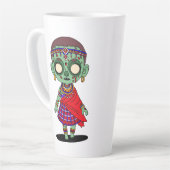 Niedlich Maasai Zombie Milchtasse (Linke Ecke)