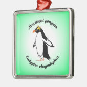 Niedlich Macaroni Penguin Ornament Aus Metall (Links)
