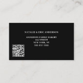 Niedlich Macarons Bakery QR Code Business Card Visitenkarte (Rückseite)