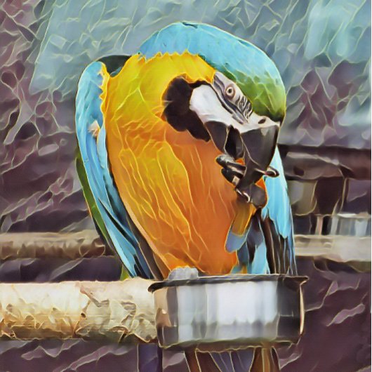 NIEDLICH MACAW FOTODRUCK