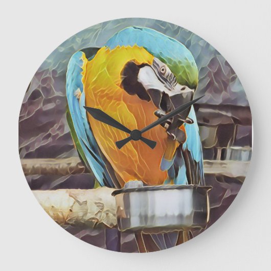 NIEDLICH MACAW GROßE WANDUHR (Vorderseite)