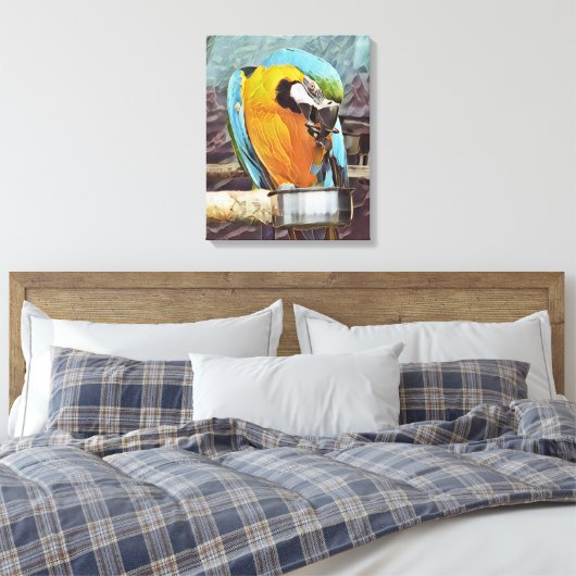 NIEDLICH MACAW LEINWANDDRUCK (Insitu (Schlafzimmer))