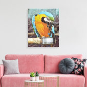 NIEDLICH MACAW LEINWANDDRUCK (Insitu (Wohnzimmer))