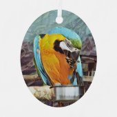 NIEDLICH MACAW ORNAMENT AUS METALL (Vorderseite)