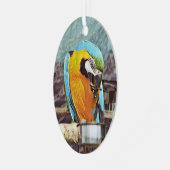 NIEDLICH MACAW ORNAMENT AUS METALL (Vorderseite links)