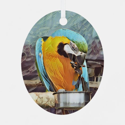 NIEDLICH MACAW ORNAMENT AUS METALL (Rückseite)