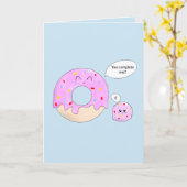 Niedlich machen Sie mich zu einem kompletten Donut Karte (Gelbe Blume)